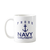 Navy Girlfriend Coffee Mugs