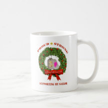 Navy Girlfriend Support Holiday Coffee Cup Coffee Mugs