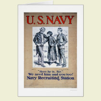Navy - Here he is Sir (US02306) cards