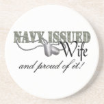 Navy Issued Wife Beverage Coasters
