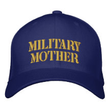 Navy Mom Embroidered Hat