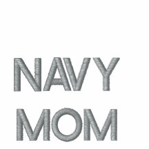 NAVY MOM EMBROIDERED POLO SHIRT