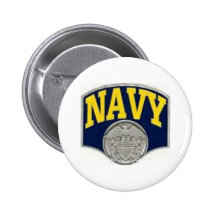 Navy Pinback Button