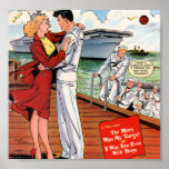 Navy Romance Poster