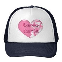 Navy & White camo cutie hat