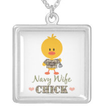 Navy Wife Chick Necklace