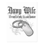 Navy Wife - It's an Honour Post Cards