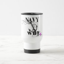 navy wife mug