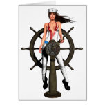 Navy Woman Greeting Card