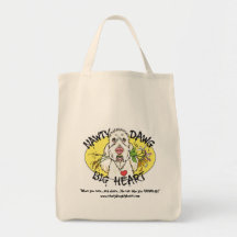 Nawty Dawg Big Heart Grocery Tote Tote Bag