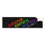 NCOD Inclined Black Bumper Sticker