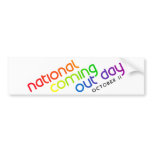 NCOD Inclined White Bumper Sticker