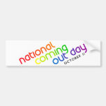 NCOD Inclined White Bumper Sticker