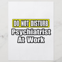 Ne dérangez pas… le psychiatre au travail prospectus en couleur