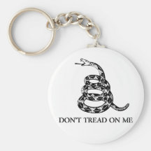 Ne marchez pas sur moi le serpent Keychain Porte-clefs