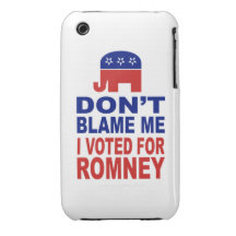 Ne me blâmez pas que j'ai voté pour Romney Coque iPhone 3