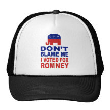 Ne me blâmez pas que j'ai voté pour Romney Casquettes De Camionneur