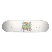Ne pas mêler la tête blanche de dragon plateau de planche à roulettes