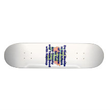 Ne pas mêler la tête bleue de dragon skateboards customisés