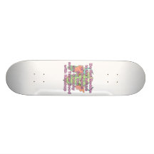 Ne pas mêler la tête rose de dragon skateboards personnalisables