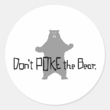 Ne poussez pas l'OURS Adhésif