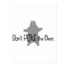 Ne poussez pas l'OURS Cartes Postales