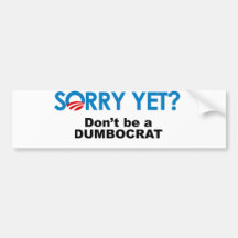 Ne soyez pas un dumbocrat autocollants pour voiture