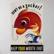 Ne soyez pas une affiche vintage de guerre des USA