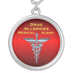 Ne vigilant médical de caducée d'Asclepius d'aller Collier Personnalisé