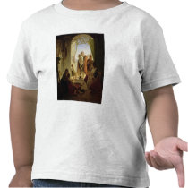 Neapolitan bagpipe player in wintry Rome, 1833 Tee Shirt