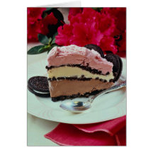 Neapolitan ice-cream pie card
