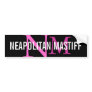 Neapolitan Mastiff Breed Monogram Design Bumper Sticker