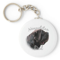 Neapolitan Mastiff Dad 2 Key Chains