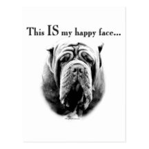 Neapolitan Mastiff Happy Face Postcard