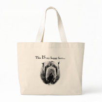 Neapolitan Mastiff Happy Face bags