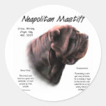Neapolitan Mastiff (mahogany) History Design Stickers