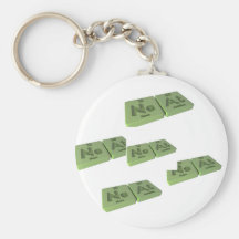 Neat as Ne Neon and At Astatine Keychain