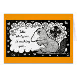 Neat-o Platypus birthday card