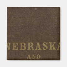 Nebraska and Kansas Fridge Magnets