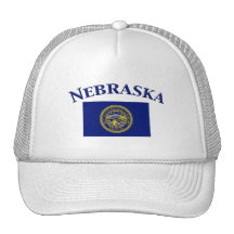 Nebraska Flag Mesh Hats