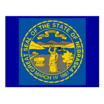 Nebraska Flag Postcard