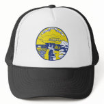 Nebraska Flag Theme 01 hats
