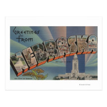 Nebraska (State Capital/Flower) Post Cards