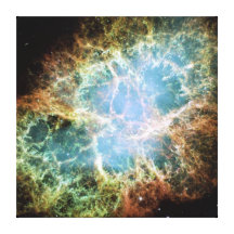 Nébuleuse de crabe toiles tendues sur châssis