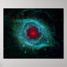 Nébuleuse d'hélice dans l'espace affiches