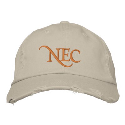 NEC Distressed Chino Embroidered Hat NEC Distressed Chino Embroidered Hat