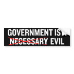 Necessary Evil Bumper Sticker bumper stickers