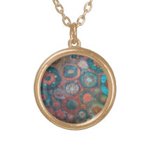 Necklace- abstract botanical