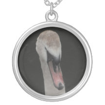 Necklace Baby Swan Face