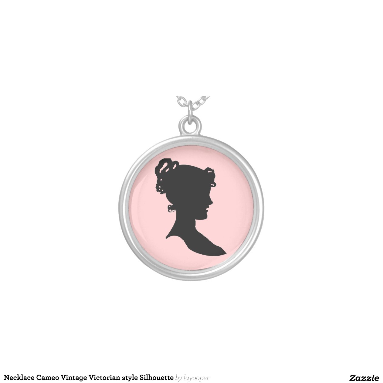 Cameo silhouette necklace clearance